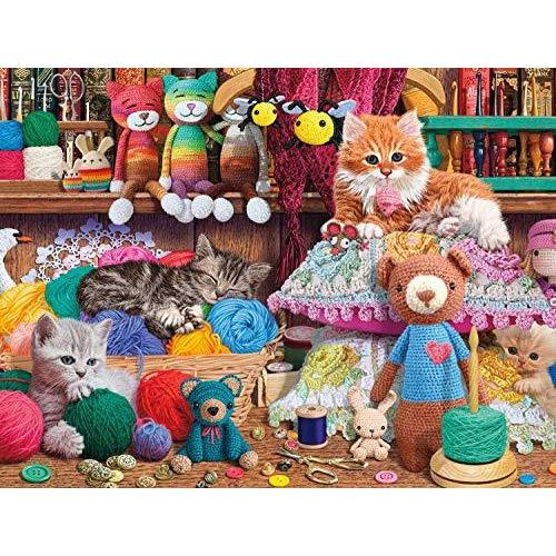 【正規品質保証】 - Kittens Crochet - Games Buffalo 750 Puzzle並行輸入品 Jigsaw Piece その他おもちゃ