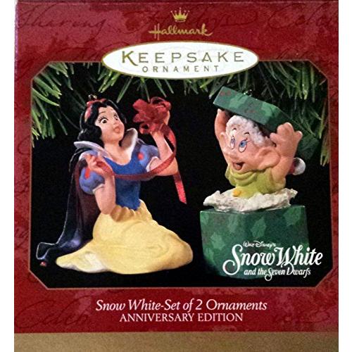 開店祝い of Set White Snow 2 or Keepsake Hallmark 1997 Edition Anniversary Ornaments オブジェ、置き物