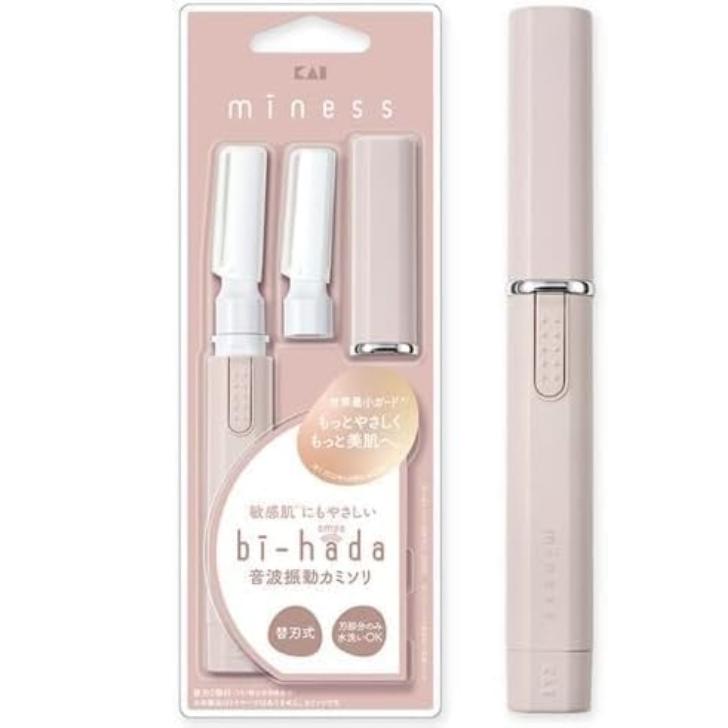 音波振動カミソリ miness bi-hada ompa L ホルダー替刃2個付 貝印