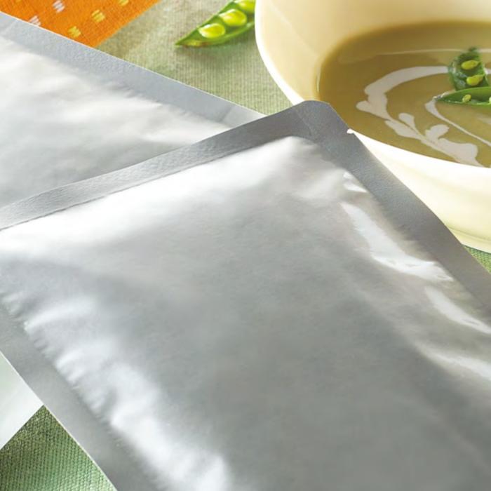 食品包装袋 明和産商 バリアー レトルト（130℃）アルミ・三方袋 HR-1222H (120×220) 3000枚 梱包、テープ 