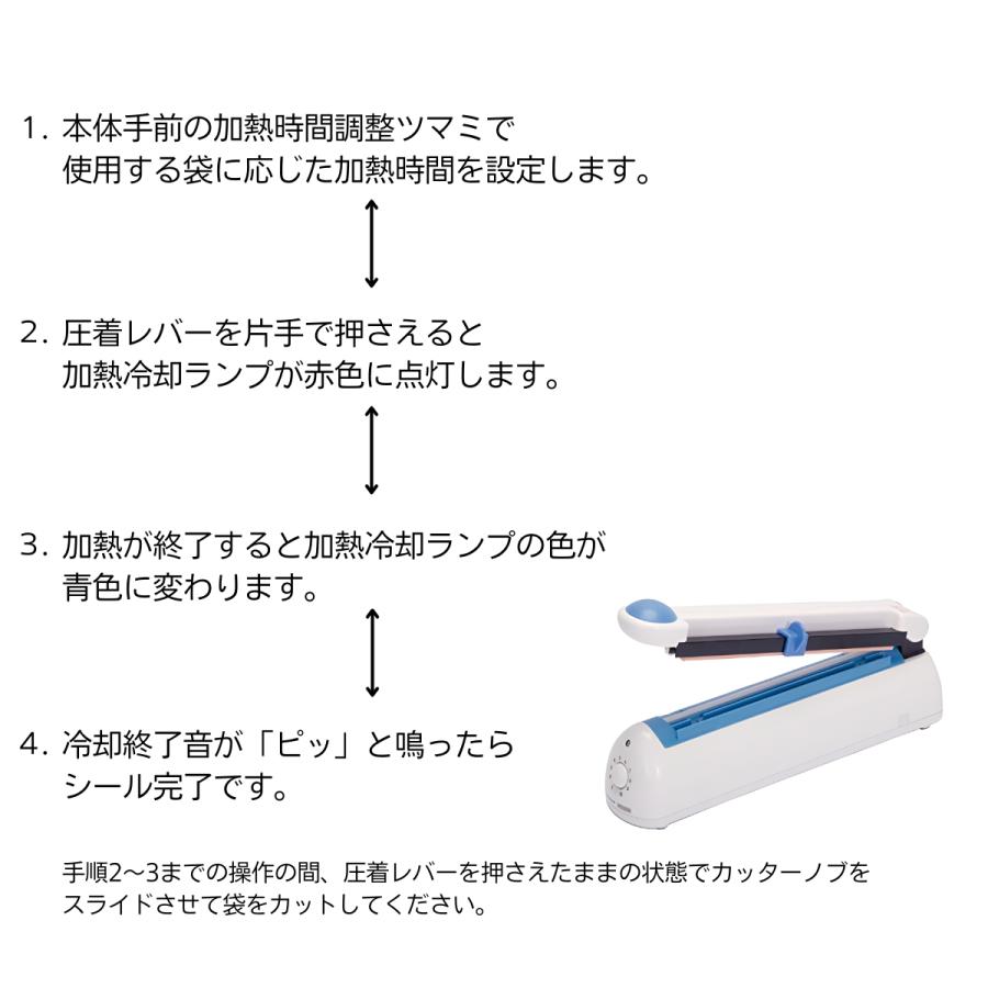 富士インパルス 卓上型シーラー カッター付 PC-300 ポリシーラー