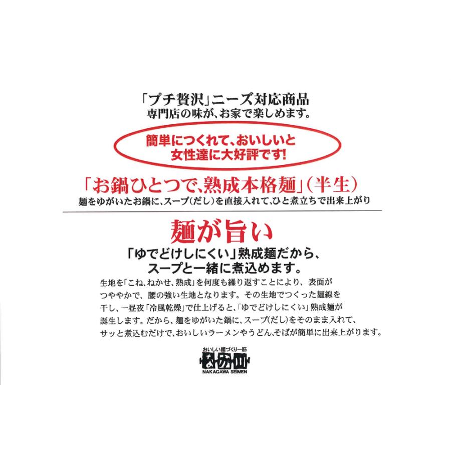 広島流 汁なし担々麺 辛辛つけ麺 瀬戸内れもん 塩ラーメン 3品12袋セット 送料無料 ご当地ラーメン 半生中華麺 瀬戸内麺工房 なか川 お土産｜hiroshima-gurume｜06