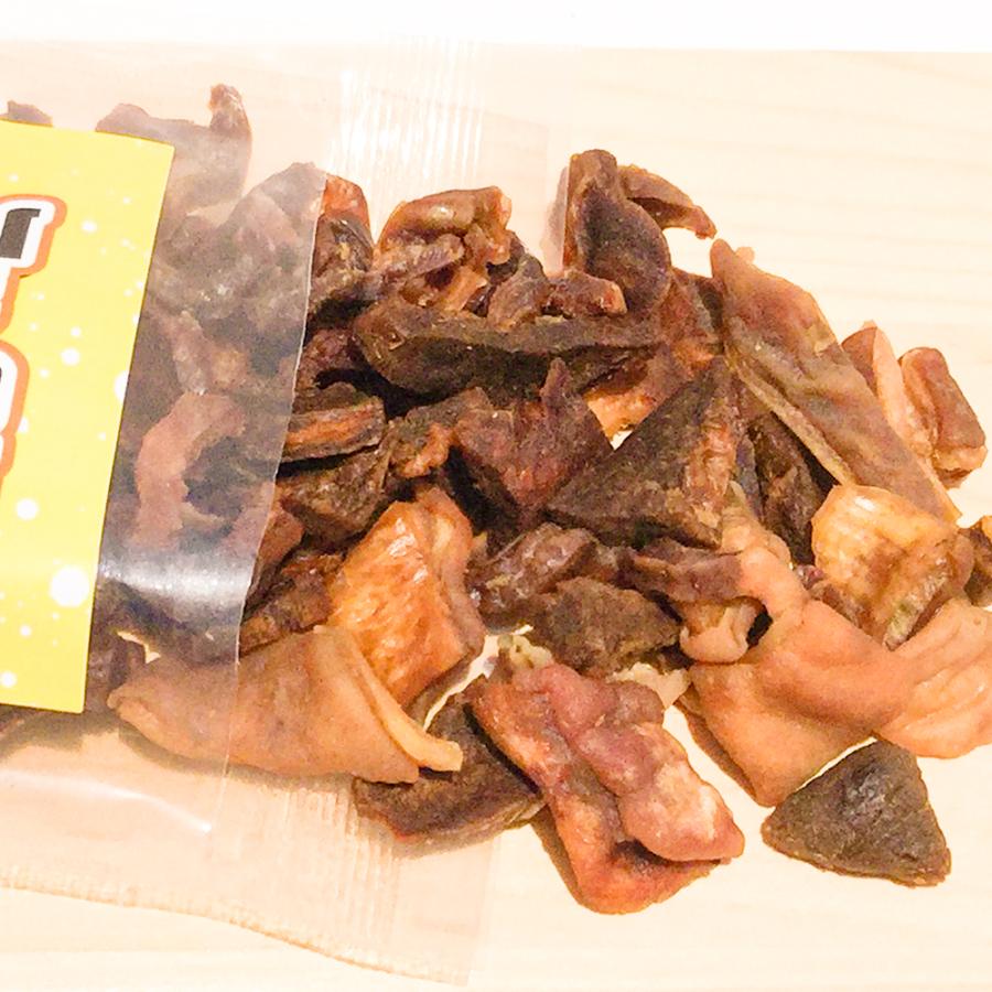 ミックスホルモン せんじ肉 ７０ｇ ５０袋セット 送料無料 豚ハツ、豚胃、鶏砂肝入り 訳あり おつまみ せんじがら ビール 珍味 広島名産 ホルモン揚げ_3