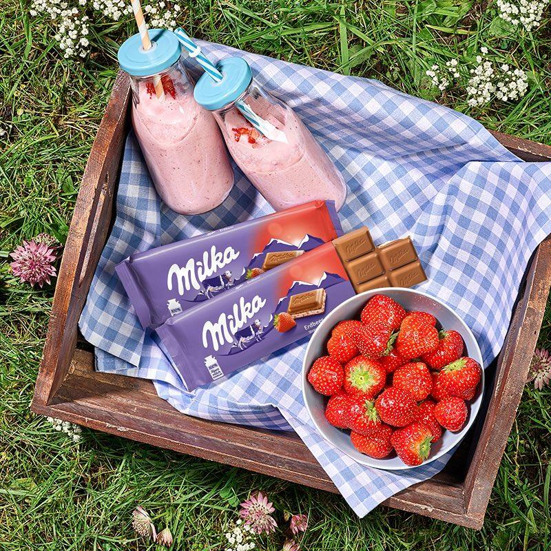 ミルカ チョコレート ストロベリー 100g 6個セット 送料無料