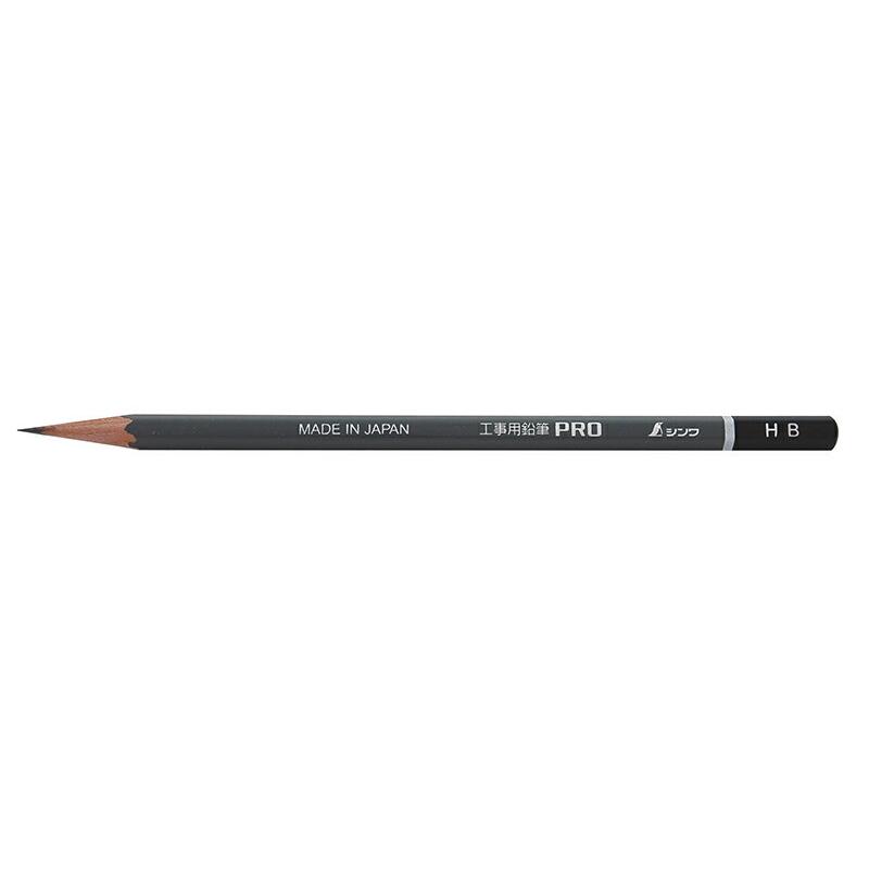 工事用 鉛筆 PRO HB 3本入 78519 広島工具 シンワ測定 : 広島工具