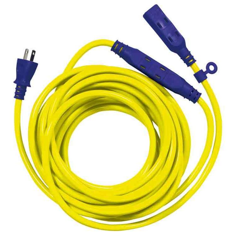 広島工具 中間タップ付きセブンタップコード 10m延長コード : 広島工具