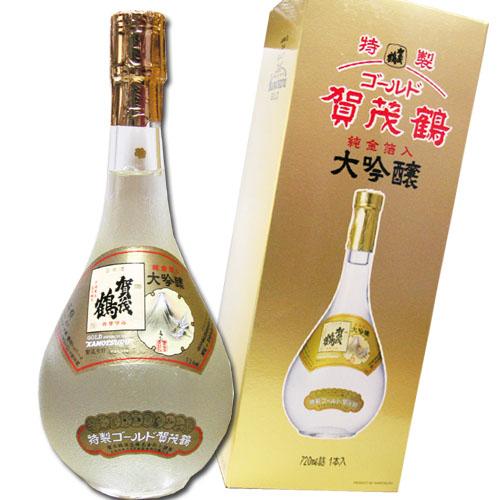 大吟醸 ゴールド賀茂鶴 純金箔入 720ml 化粧箱入り 広島 カモツル : 米