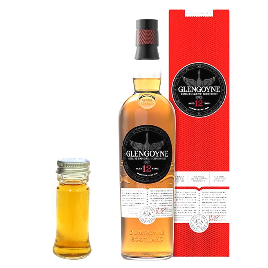 飲料・酒 GLENGOYNE ウイスキーミニボトル3本セット 缶ケース 10年17年21年