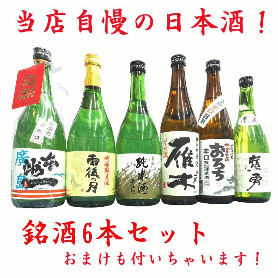 送料無料 当店厳選 日本酒720mlセット おまけ付き 純米吟醸 など 絶対