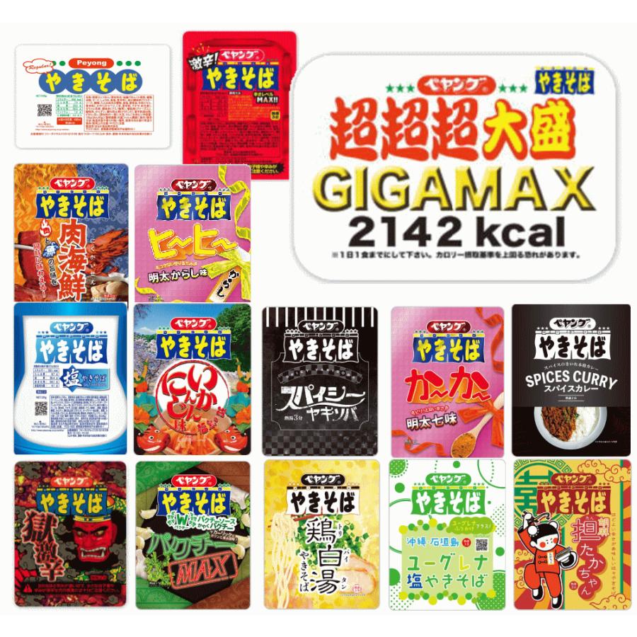 まるか食品】〜ペヤング全サイズ体験セット〜小腹から覚悟して食べない
