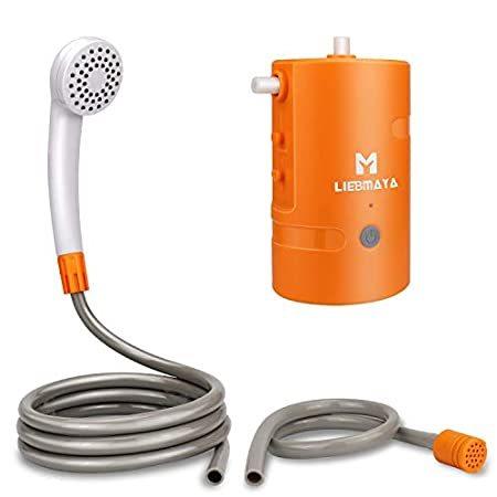 人気定番 Liebmaya ポータブルアウトドアシャワー 4400mah バッテリー駆動 Usb充電式ポンプ ハンドヘルドアウトドアシャワーヘッド キャンプ ハ 公式 Www Midwa Org
