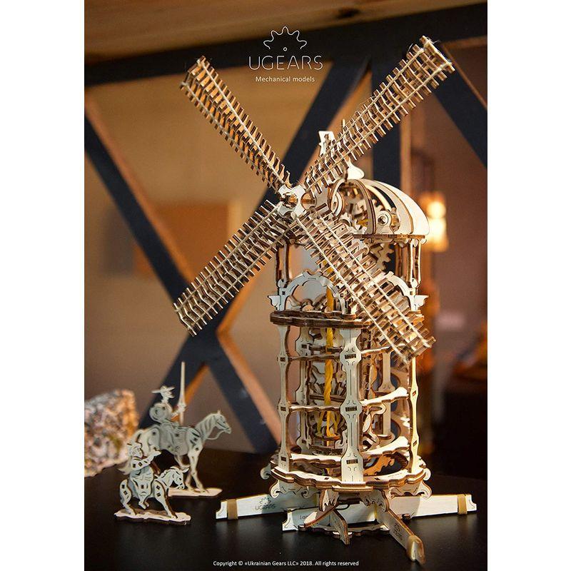 Ugears ユーギアーズ Tower Windmill 風車 木のおもちゃ 3D立体 パズル 70056 ユーギアーズ Tower Windmill 風車 木のおもちゃ 3D立体 パズル