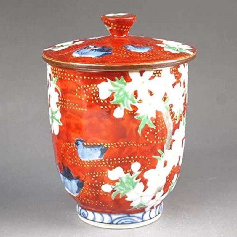 清水焼 壹楽 赤濃牡丹唐草 湯呑み 急須 未使用保管品✨京焼 清水焼 平安壹楽 赤濃牡丹唐草 組湯呑 2客