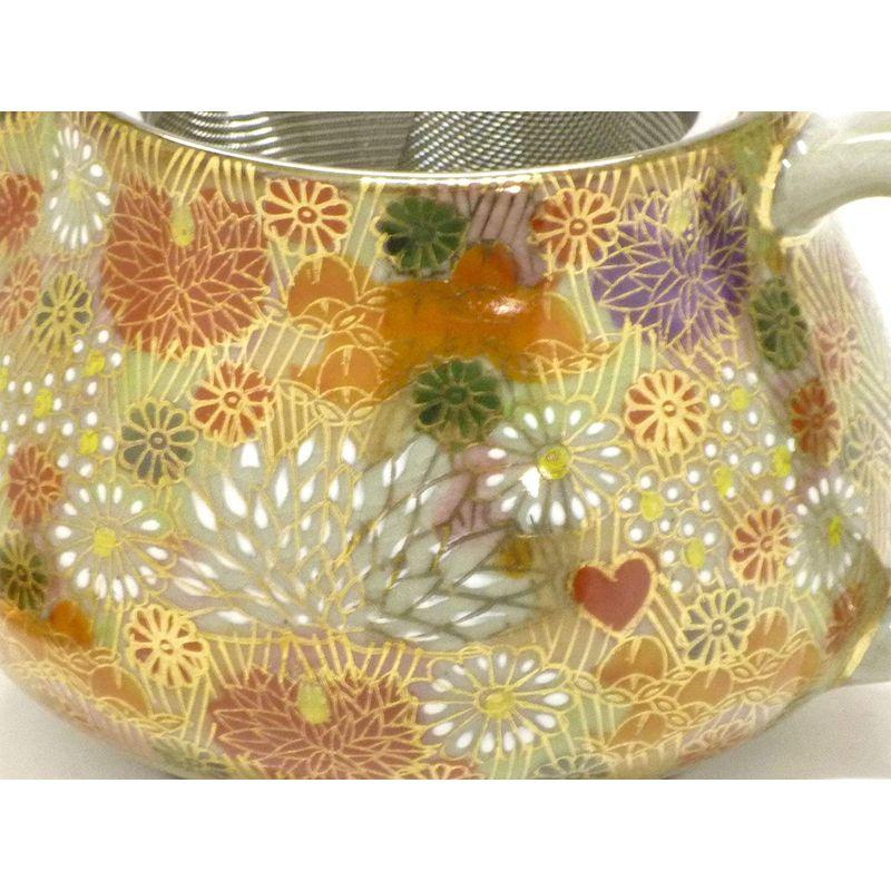 九谷焼茶器・急須・ティーポット3点セット大 加賀のお殿様・お姫様