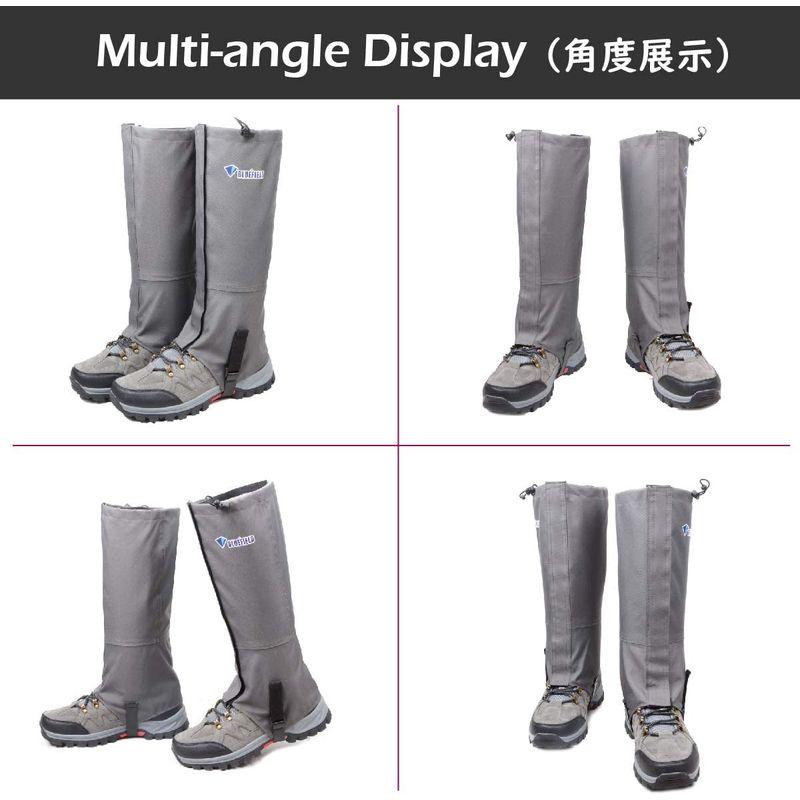 半額SALE☆ TRIWONDER ゲイター 防水 登山スパッツ ロングスパッツ 悪天候の日に ライトスパッツ 大人 子供用 4色 TRIWONDER ゲイター 防水 登山スパッツ ロングスパッツ 悪天候の日に ライトスパッツ 大人・子供用 4色 (ブラック, X-Lar