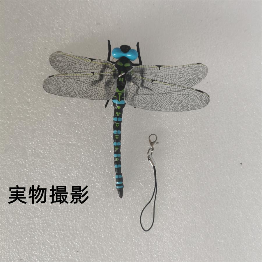 即納 安全ピン付き 12cm 1/1サイズ 虫除け オニヤンマ 効果 トンボ 2色 昆虫 動物 アウトドア キャンプ おもちゃ 模型 リアル インテリア 置物 釣り用品｜hirosyou｜08