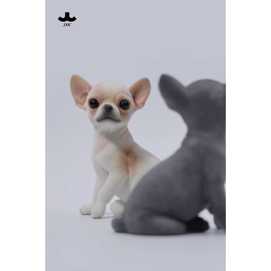 JXK チワワ 可愛い 犬 動物 リアル フィギュア フロック加工 PVC プラモデル プレミアム おもちゃ 模型 6cm オリジナル スタチュー 犬好き プレゼント 置物｜hirosyou｜20