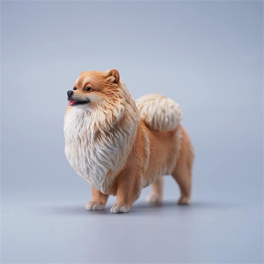 JXK 1/6サイズ ポメラニアン 犬 フィギュア 動物 リアル PVC プラモデル プレミアム 大人のおもちゃ 模型 8cm級 オリジナル スタチュー 犬好き プレゼント 置物｜hirosyou｜04