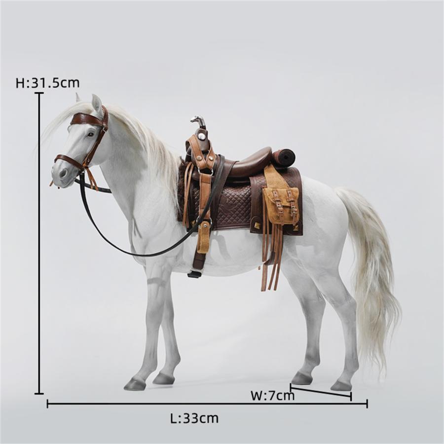 Mr.Z 1/6 サイズ 馬 乗馬 33cm 馬具付き ホース 馬 競走馬 動物 リアル