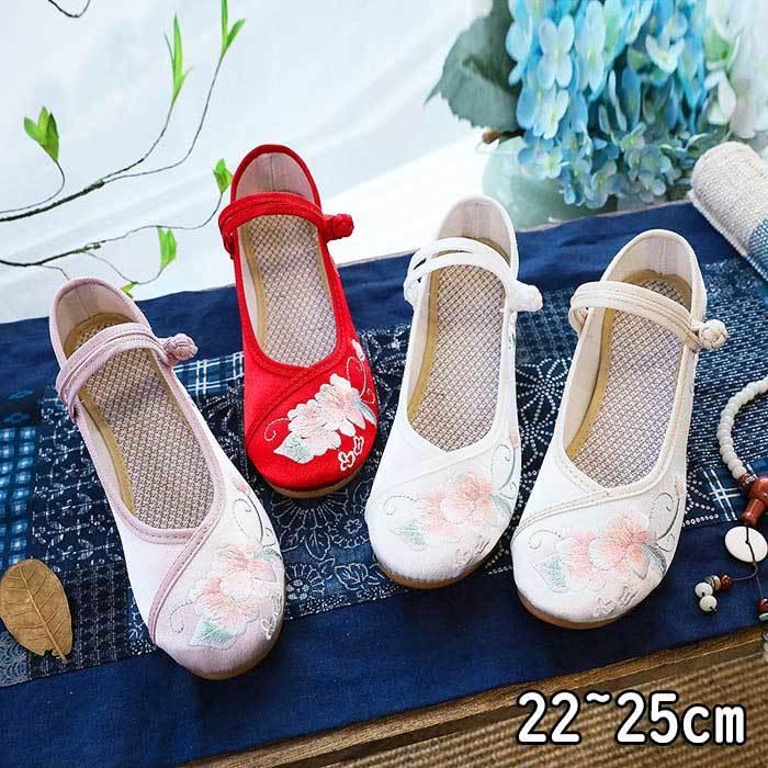 即購入歓迎　すのチル　ハンドメイド　お洋服　（靴無し） 楽天市場】チャイナシューズ 鶴 梅花 刺しゅう 可愛い