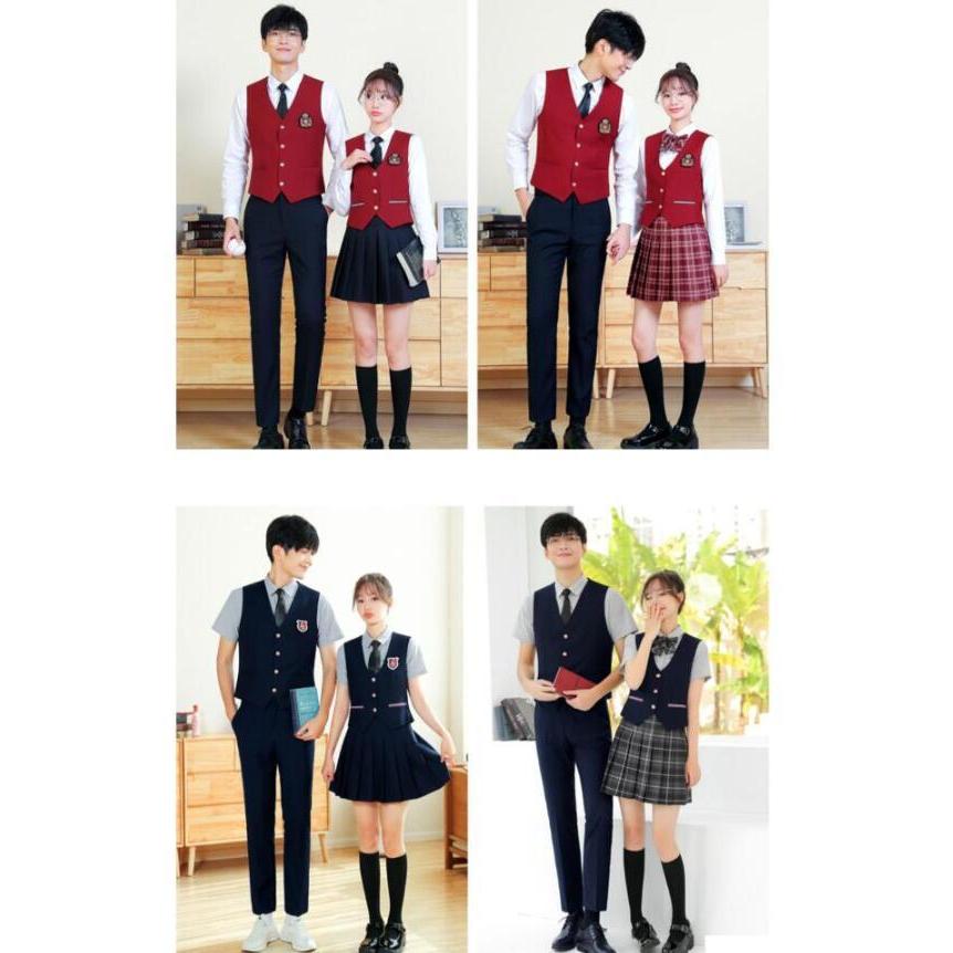 男女兼用ベストセット スーツジレベスト 学院風 幼稚園教師