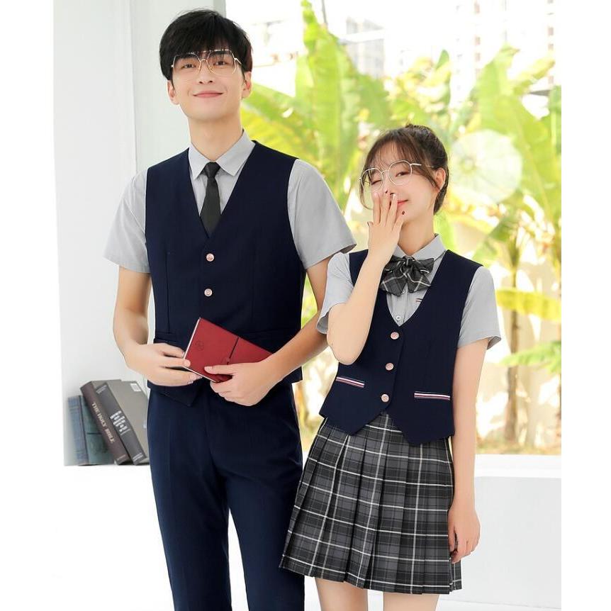 男女兼用ベストセット スーツジレベスト 学院風 幼稚園教師