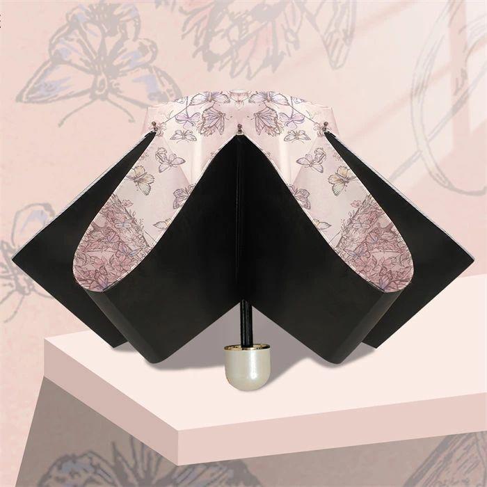 8本傘骨 折りたたみ 傘 軽量 折り畳み傘 UVカット 紫外線対策 日焼け対策 レディース 雨傘 日傘 晴雨兼用 大人 子供 撥水 梅雨 通勤 通学 キレイめ 花柄 総柄 | ブランド登録なし | 03