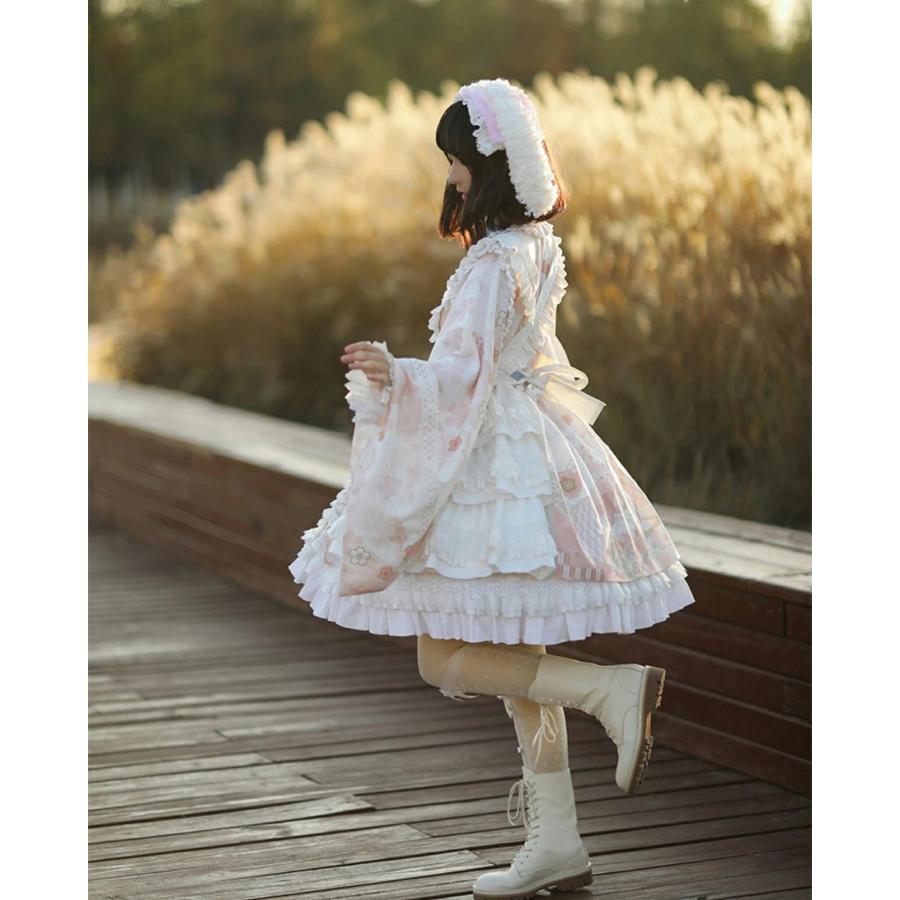 コスプレ ロリータ 和風メイド 浴衣ドレス 浴衣 ドレス 可愛い 女の子 和風ロリータ ワンピース 和風