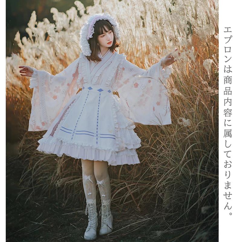 浴衣 ドレス 可愛い 女の子 和風ロリータ ワンピース 和風