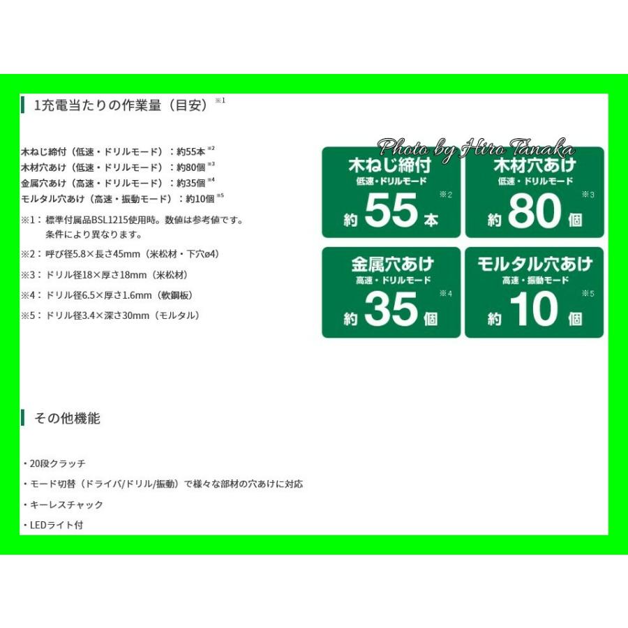 HiKOKI（ハイコーキ） コードレス振動ドライバドリル DV12DA(2ES) 10.8 