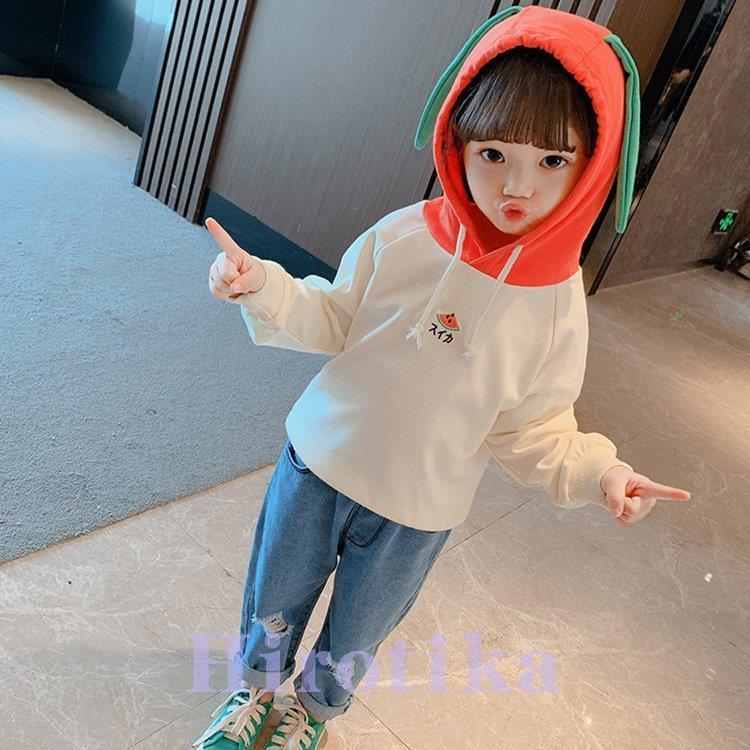 子供服 子供パーカー 女の子 ガール パーカー スイカ 綿 可愛い 新春 長袖 トップス 可愛い おしゃれ きれいめ 通学 ゆったりウエア カジュアル Ettx Bjm ヒロチカストア 通販 Yahoo ショッピング