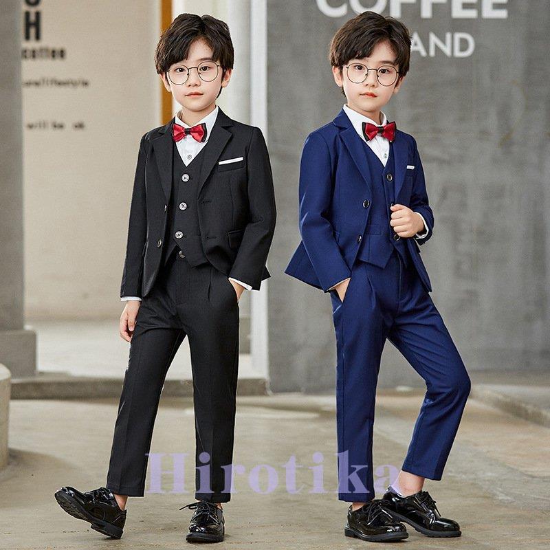 男の子 スーツ フォーマルスーツ キッズ 男 フォーマル おしゃれ 子供服 入学式 卒業式 長袖 90 170 安心の定価販売 5点セット 発表会 卒園式 お受験 結婚式