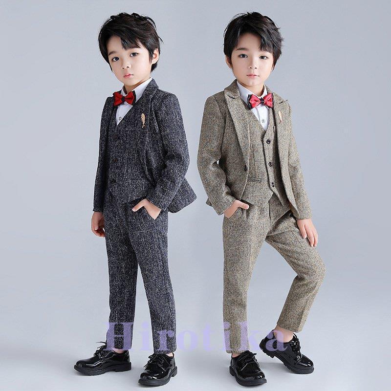 フォーマルスーツ キッズ 男 フォーマル スーツ 男の子 おしゃれ 子供服 入学式 発表会 代引不可 卒業式 6点セット 卒園式 90 170 結婚式 長袖 お受験