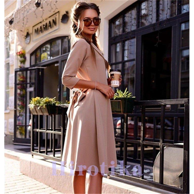 格安即決 ワンピース コート レディース オシャレ Aライン ワンピ 着痩せ 秋 七分丈袖 お出かけ 欧米風 ｖネック 40代 通勤 お気にいる Www Aqtsolutions Com