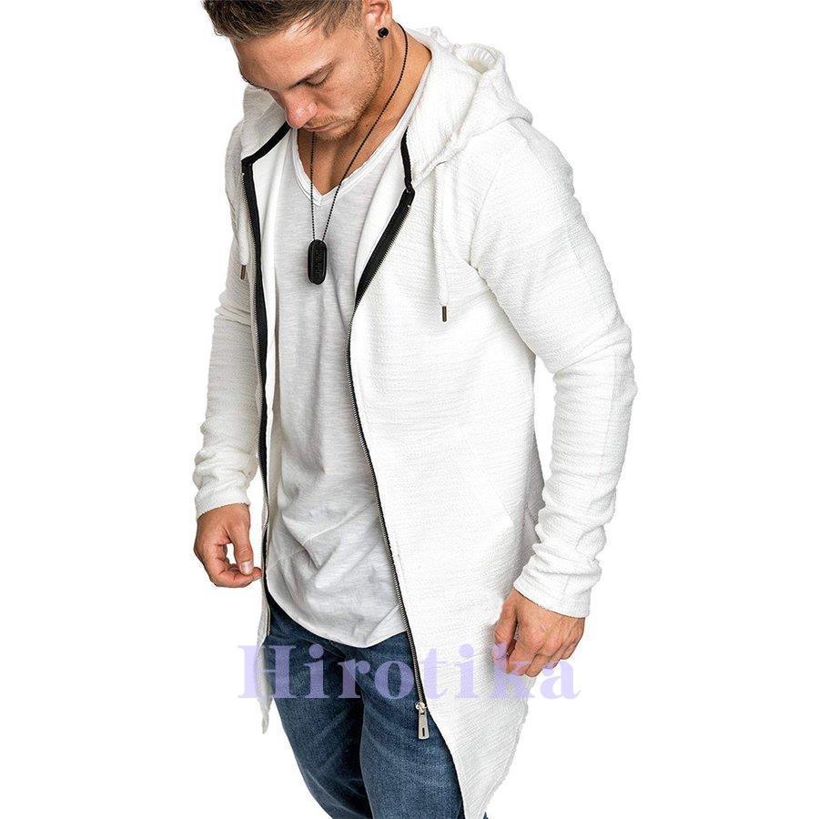 パーカー メンズ ジャケット トップス ロング 長袖パーカ スウェット トレーナー 春秋 ジップアップ アウター 40代 50代 パーカー サイズ ｌ Www Bollywoodpapa Com