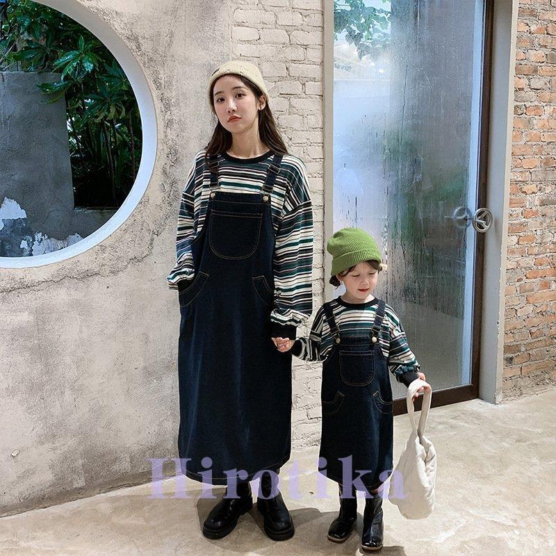 ママとお揃い 娘とペアルック ママリンクコーデ 親子お揃い デニムワンピース 女の子 子供服 春秋 シンプル おしゃれ カジュアル おでかけ お揃い 子供服 S Tsu09fami141 ヒロチカストア 通販 Yahoo ショッピング