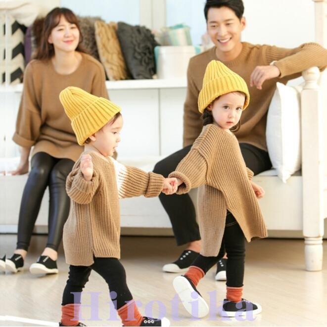 親子ペアルック 秋服 ゆるニット 長袖 セーター チュニック トップス 親子ペア レディース メンズ キッズ お揃い カップル 子供服 S Tsu09fami28 ヒロチカストア 通販 Yahoo ショッピング