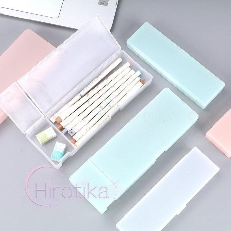 筆箱 小学生 女の子 男の子 プラスチック ペンケース 大容量 文具 可愛い おしゃれ 透明 小物入れ 収納ボックス 女子 人気 新入学 新学期 3色 S Tsu01pen28 ヒロチカストア 通販 Yahoo ショッピング