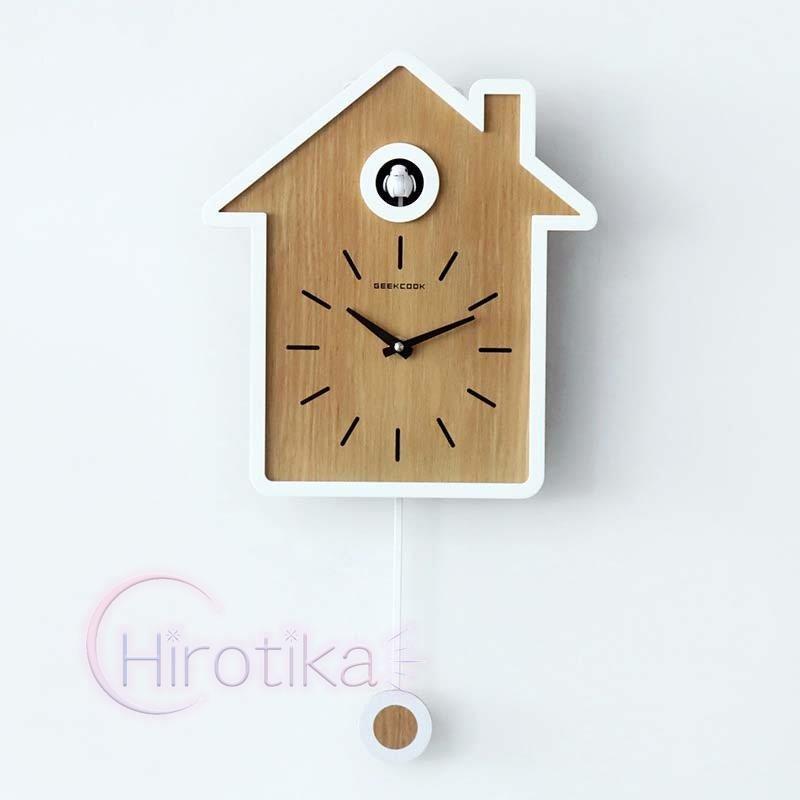 振り子時計 掛け時計 モダン S Tsu19time14 おしゃれ アクリル 鳩時計 鳩時計 電池 振り子時計 ヒロチカストア シンプル おしゃれ 壁掛け時計 見やすい クロック ハト時計 カッコウ時計