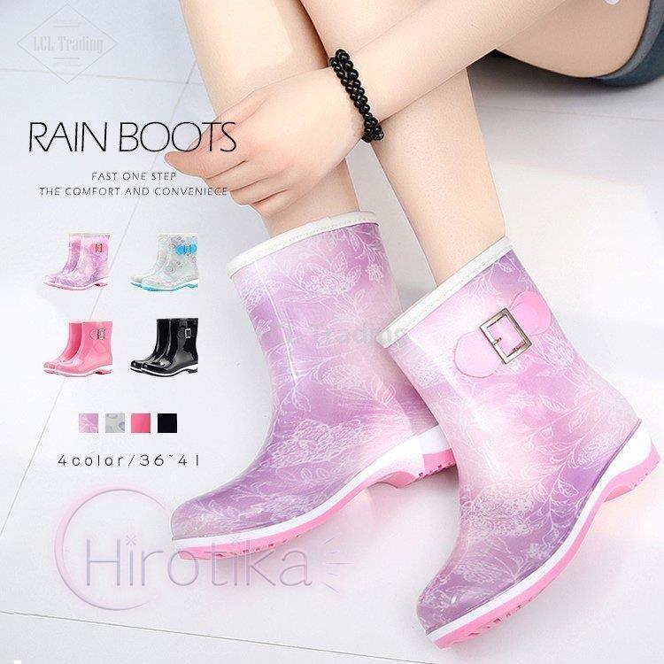 レインブーツ レディース おしゃれ レインシューズ 防水 撥水 厚手 裏起毛 防寒 長靴 ブーツ 靴 雨靴 エスパドリーユ サイズ 38
