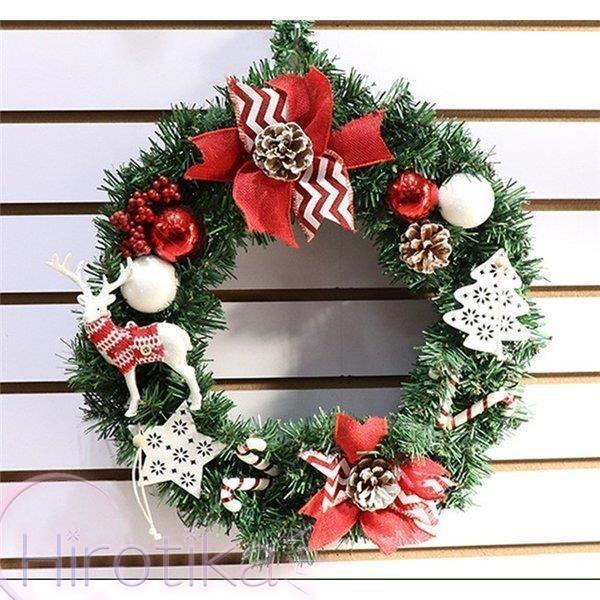 正規激安 45cm クリスマス クリスマスリース 花輪 New 玄関 庭園 壁飾り ガーランド オーナメント 松かさ デラックスリース ナチュラルリース 部屋飾り 北欧風 超美品 Turningheadskennel Com