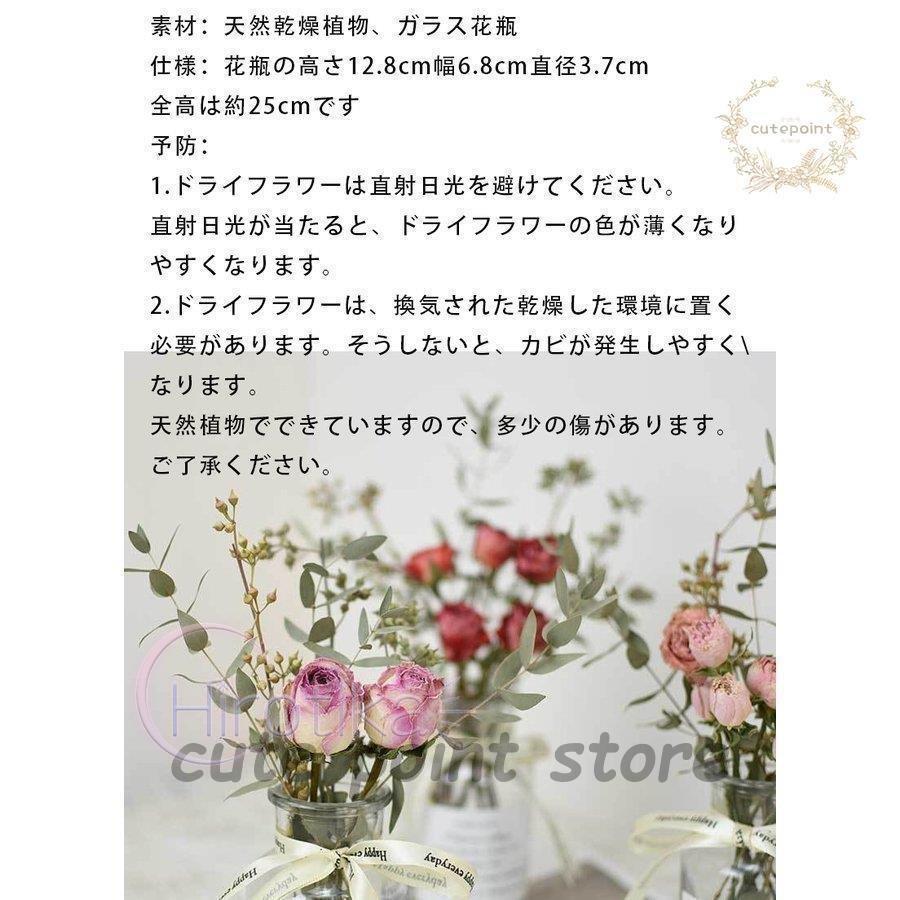 ドライフラワー プレゼント ギフト 誕生日 インテリア雑貨 飾り方 花束 花瓶 ボトルフラワー ガラス ビン 北欧 卓上 おしゃれ ギフト 手作り フラワー 押し花 ドライフラワー花材 カラー 6 Edimoleather Com