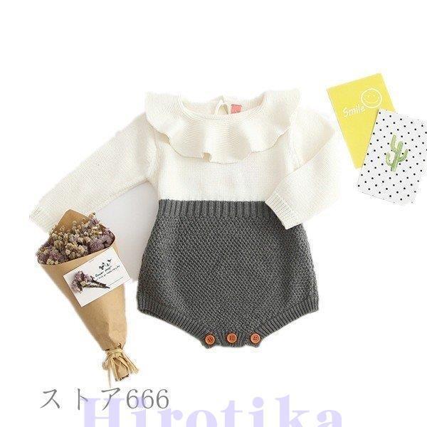 お歳暮 韓国子供服 ベビー 冬服 ロンパース ニット カバーオール スウェット ジャンプスーツ 男女共用 新生児用 60 70 80 90 100cm 保障できる Www Aqtsolutions Com