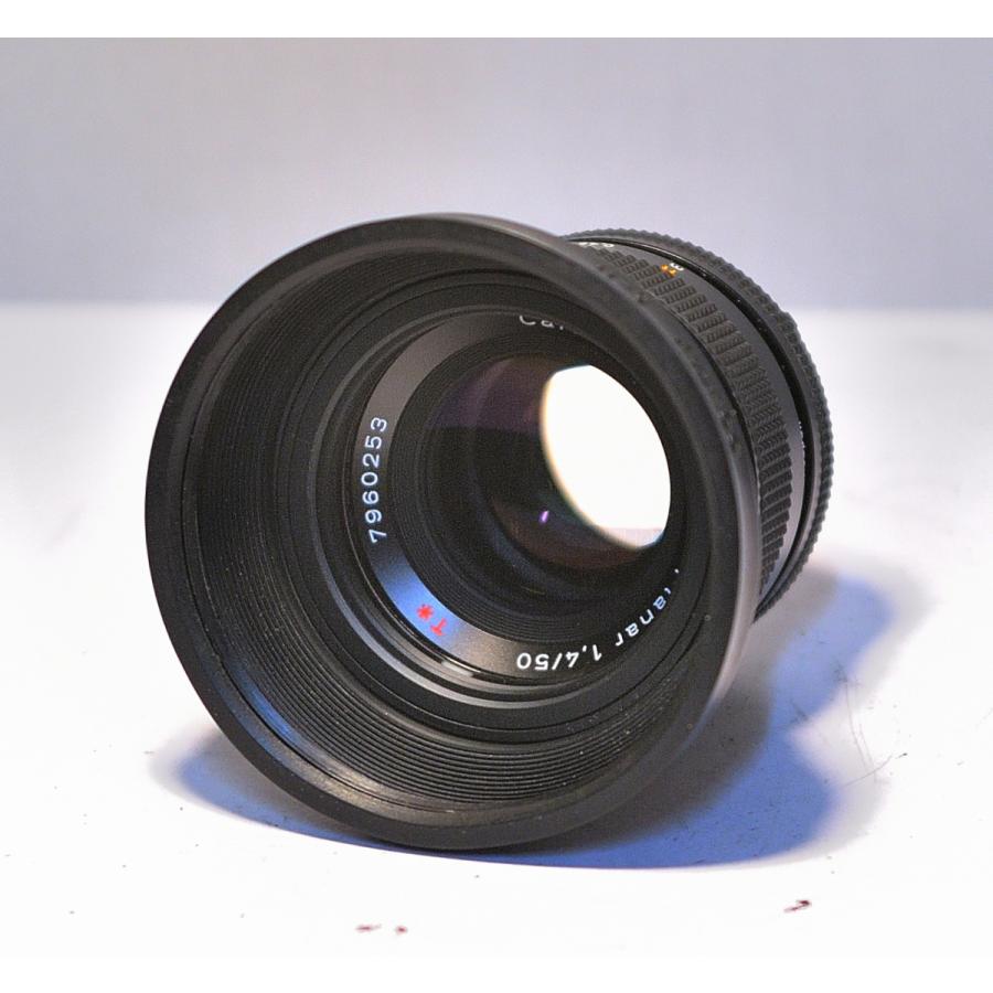 良品] Contax カールツァイス 50mm F1.4 MMJ フード付き
