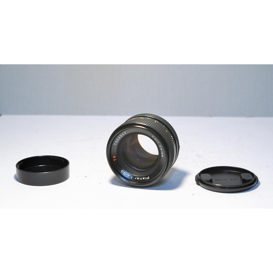 良品] Contax カールツァイス 50mm F1.4 MMJ フード付き CONTAX Carl
