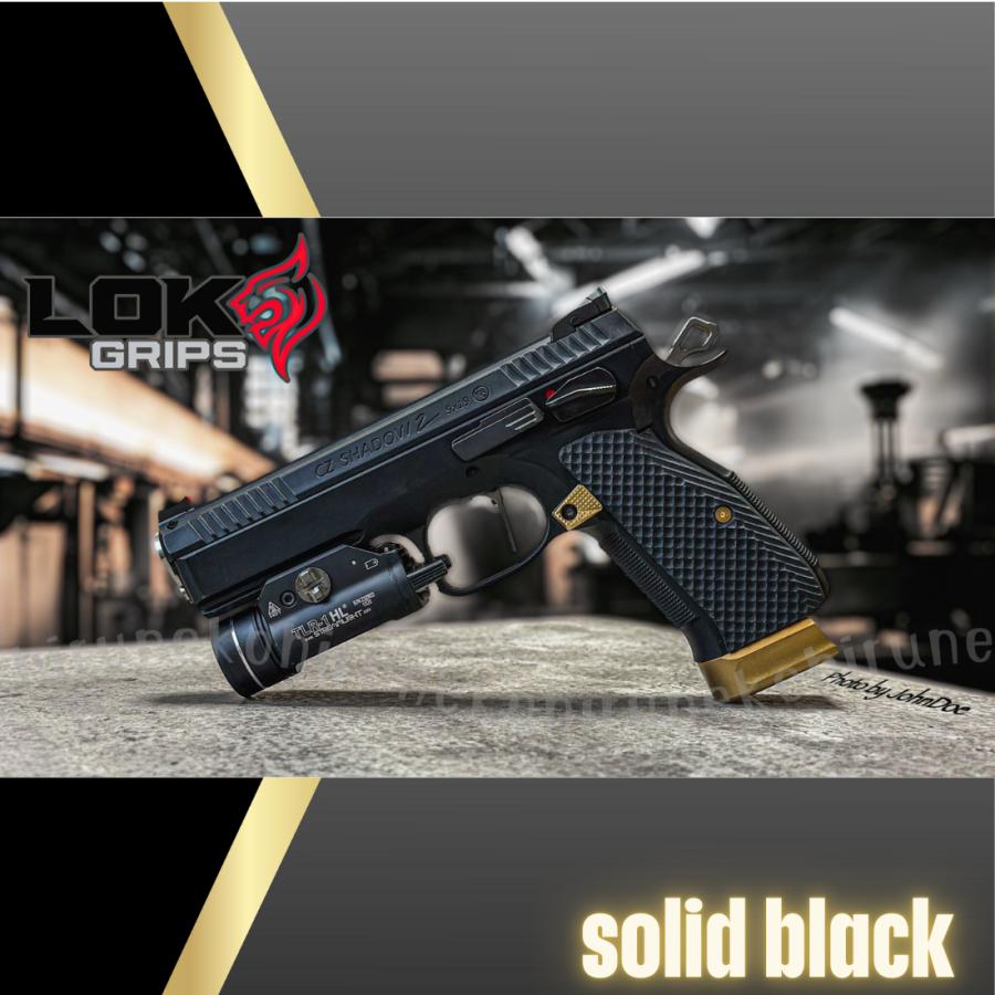 LOKGRIPS Shadow2 Thin G10 Bogies CZ Shadow 2 LK-SH2-TBG-01 LK-SH2