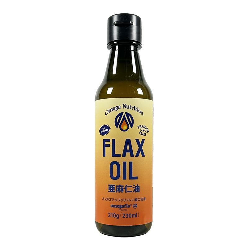 有機アマニ油 210g（230ml）Omega Nutrition(オメガニュートリション)　亜麻仁油 フラックスシードオイルFLAX OIL アリサン