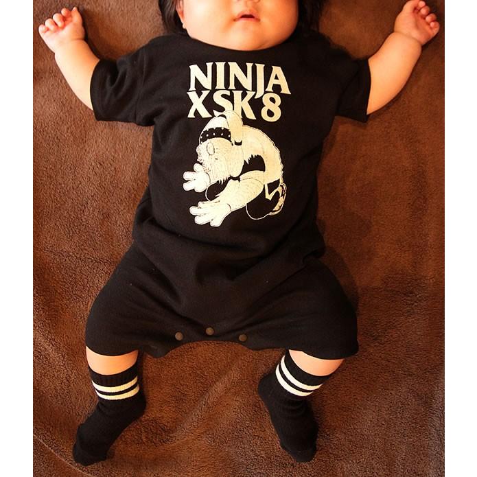 Ninja X ニンジャエックス 中古 古着 ロンパース 赤ちゃん ベビー 新生児 Original Sk8 Monster Black 80サイズ No Life スケボー Skate Sk8 スケート Punk 0062 His Hero Is Black 通販 Yahoo ショッピング