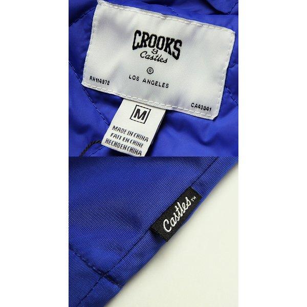 3449) CROOKS & Castles ナイロンジャケット 青 (M)