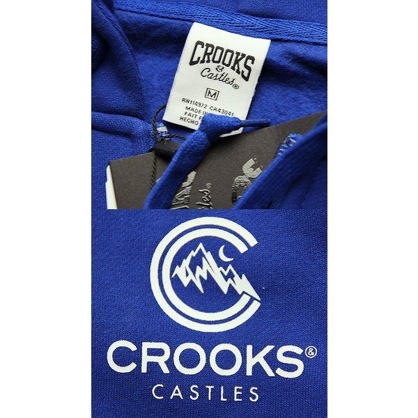 CROOKS & Castles (クルックス アンド キャッスルズ) パーカー ジップフード Zip Hood Mount Crooks Blue｜his-hero-is-black｜03